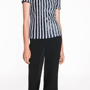Cue Sequin Stripe Top