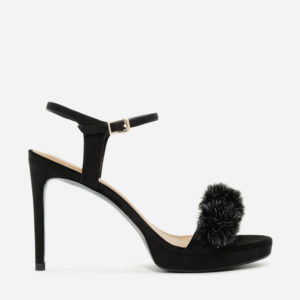 CHARLES & KEITH Ankle Strap Furry Sandals
