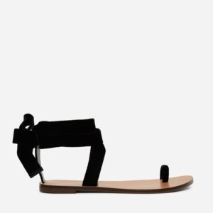 CHARLES & KEITH Velvet Lace Up Sandals