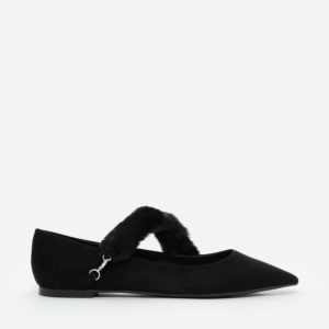 CHARLES & KEITH Fur Strap Pumps