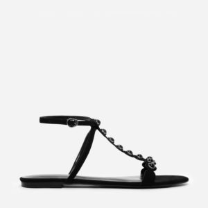 CHARLES & KEITH Embellished T-Bar Sandals