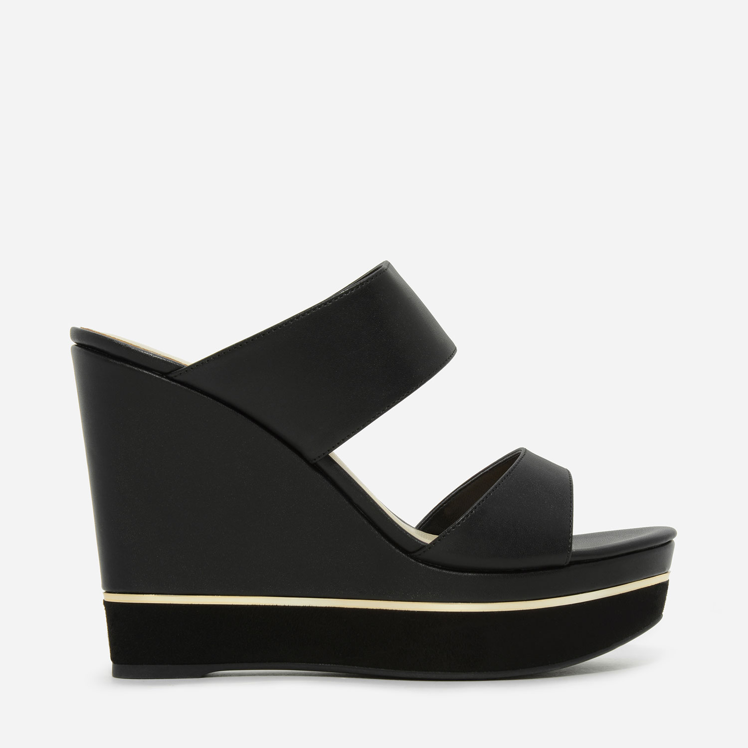 CHARLES & KEITH Double Strap Wedge Mules