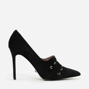 CHARLES & KEITH Corset Detail Suede Pumps