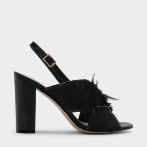 CHARLES & KEITH Feathered Floral Sandals
