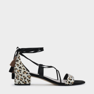 CHARLES & KEITH Tasseled Lace Up Sandals