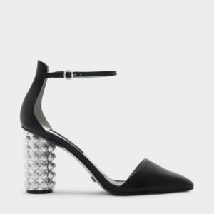 CHARLES & KEITH Ankle Strap Leather Heels