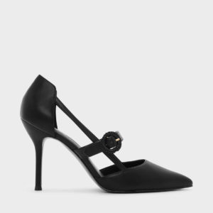 CHARLES & KEITH Cut Out Detail Mary Jane Stilettos