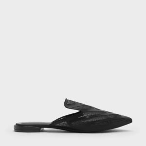 CHARLES & KEITH Mesh Detail Slip Ons