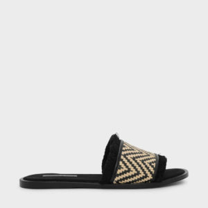 CHARLES & KEITH Fringe Trimming Sliders