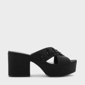 CHARLES & KEITH Beaded Detail Mules