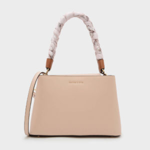 CHARLES & KEITH Scarf Wrapped Handle Handbag