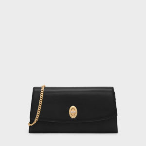 CHARLES & KEITH Front Flap Turn Lock Clutch