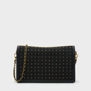 CHARLES & KEITH Embellished Front Flap Clutch