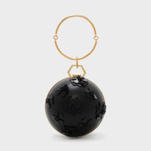 CHARLES & KEITH Floral Embellishment Dome Clutch