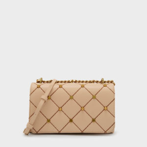 CHARLES & KEITH Embellished Quilted Clutch