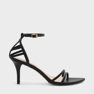 CHARLES & KEITH Asymmetrical Strappy Stilettos