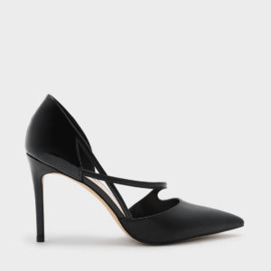 CHARLES & KEITH Asymmetrical Strap D'orsay Pumps