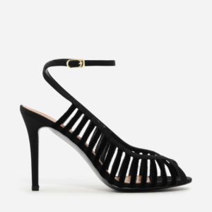 CHARLES & KEITH Velvet Caged Sandals