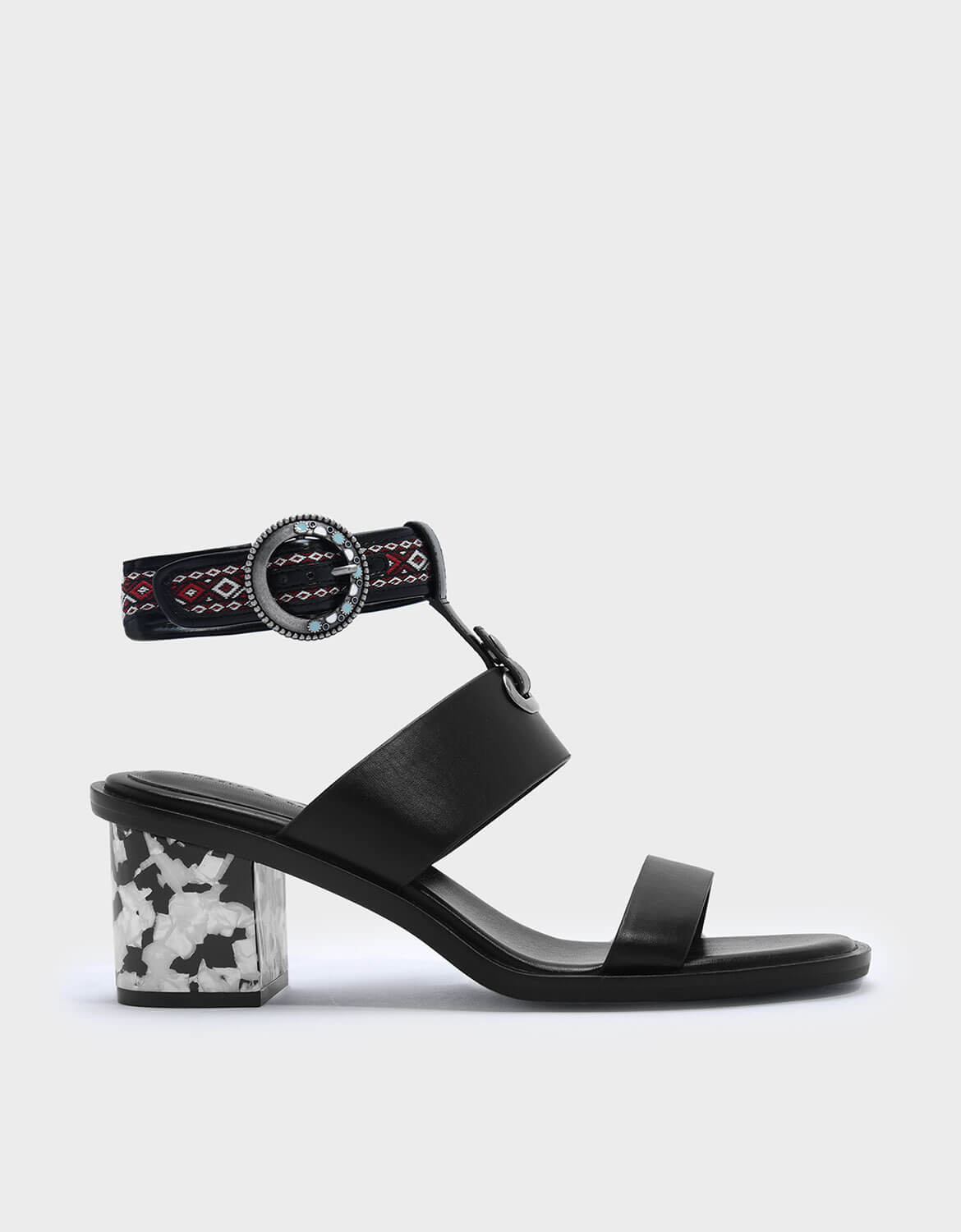 CHARLES & KEITH Ankle Strap Heeled Sandals