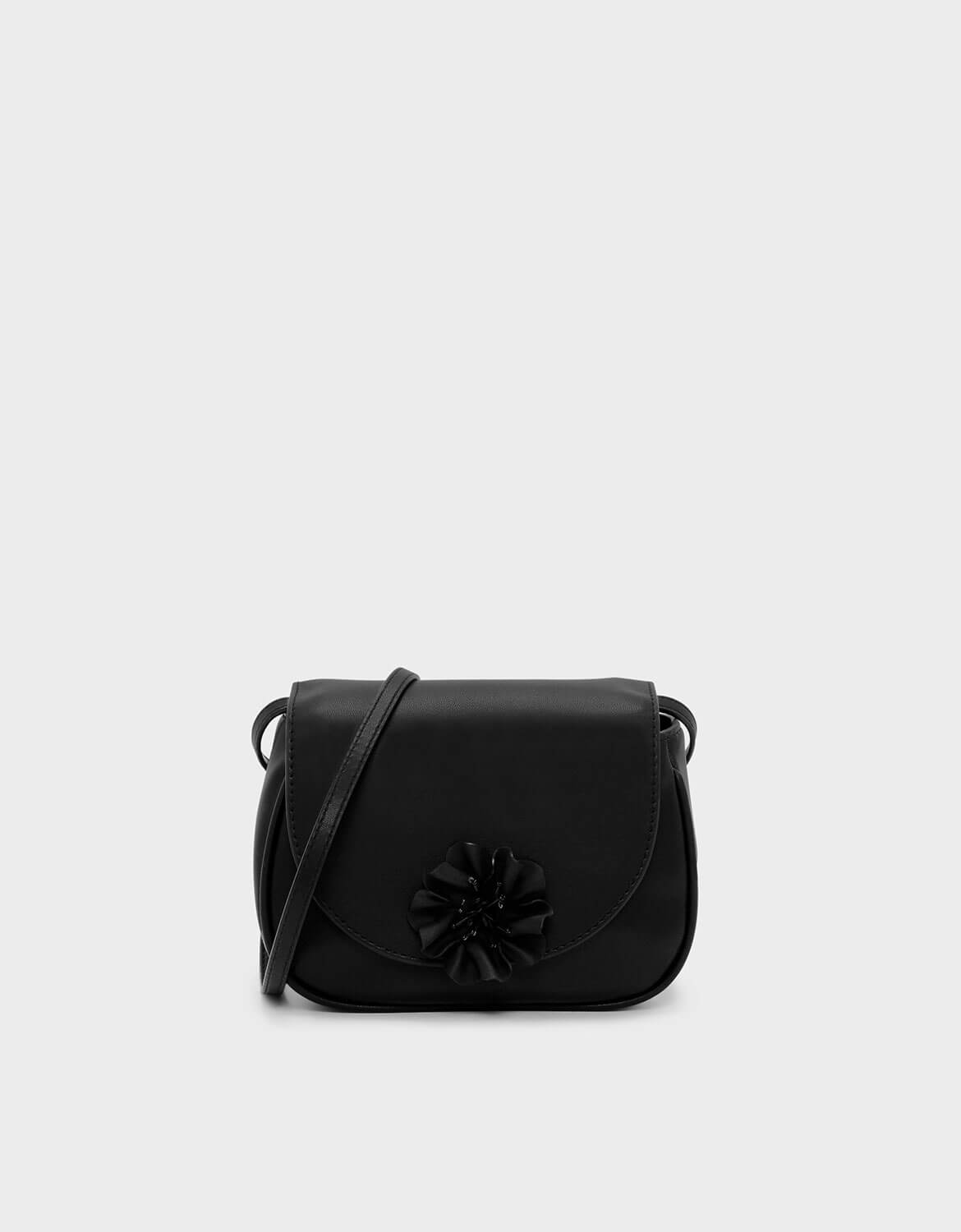 CHARLES & KEITH Kids Floral Embellishment Crossbody Bag