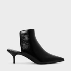 CHARLES & KEITH Square Back Pointed Mules