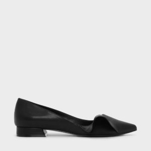 CHARLES & KEITH Ruffle Detail Pointed Flats