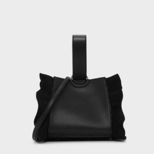 CHARLES & KEITH Ruffle Detail Wristlet Handle Bag