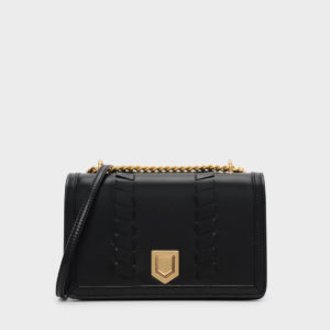 CHARLES & KEITH Weave Detail Crossbody Bag