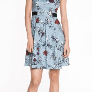Cue Brushstroke Floral Pique Dress