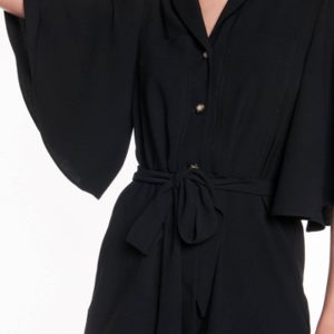 Cue Crepe Fluted Sleeve Shirt