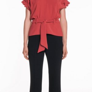 Cue Crepe Magyar Sleeve Top