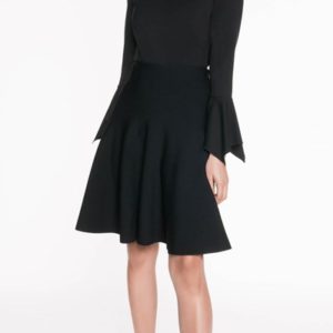 Cue Double Knit Draped Sleeve Top