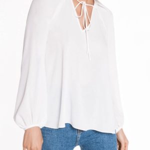 Cue Drapey Blouson Sleeve Top