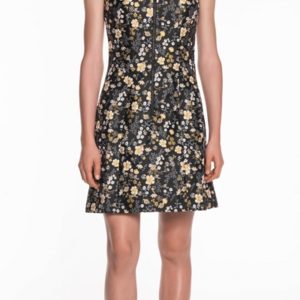 Cue Floral Jacquard Dress