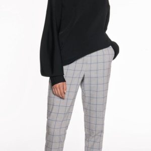 Cue Highlight Check Tapered Pant