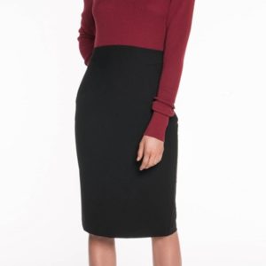 Cue Twill Pencil Skirt