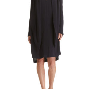 SABA Farah Pussybow Dress (Navy)