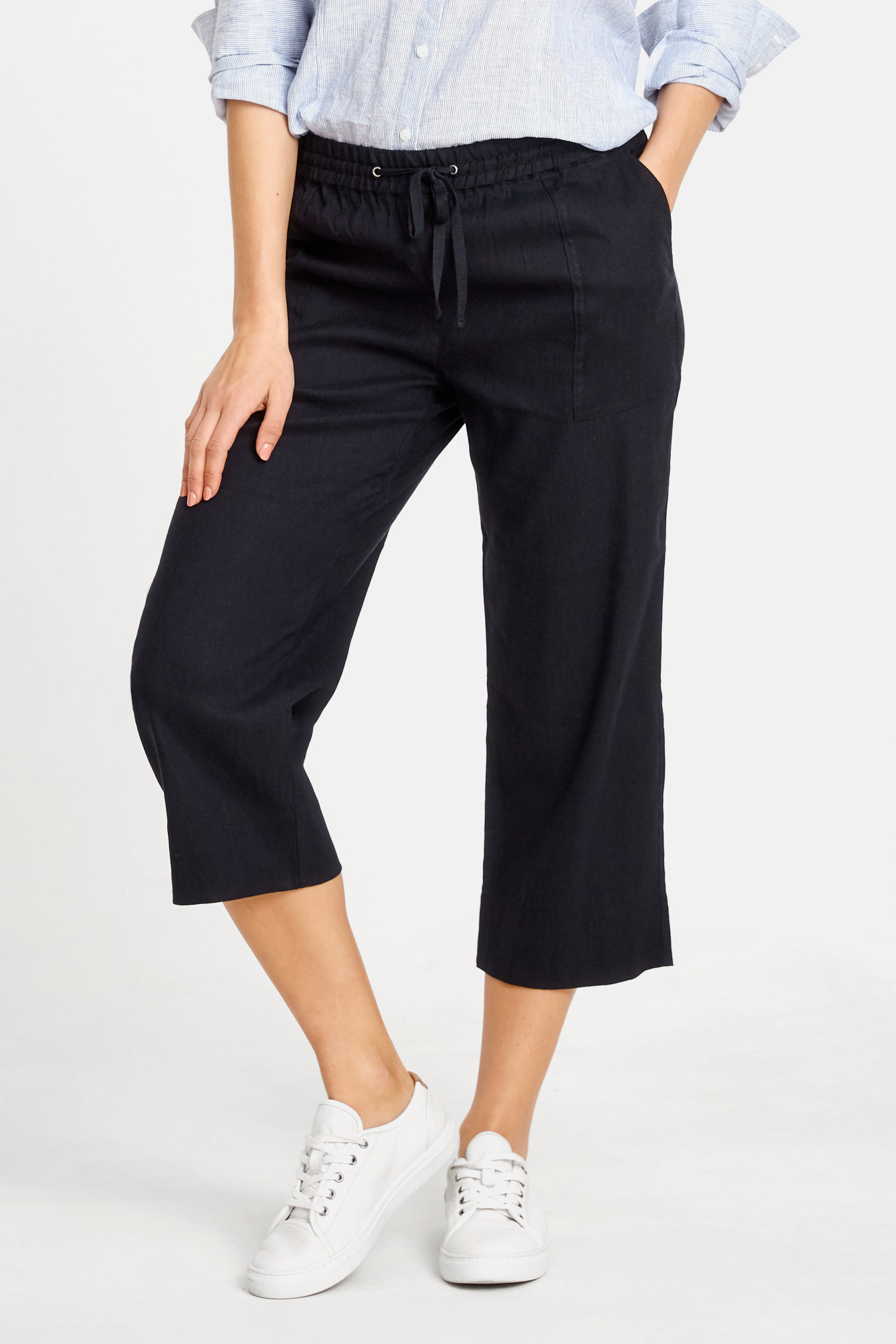 Sportscraft Rosa Crop Linen Pant