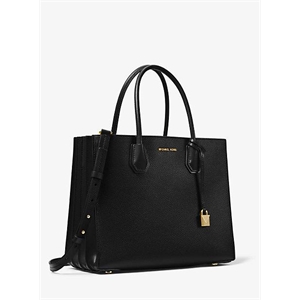 MICHAEL Michael Kors Mercer Large Pebbled Leather Accordion Tote Bag