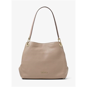 MICHAEL Michael Kors Raven Large Pebbled Leather Shoulder Bag