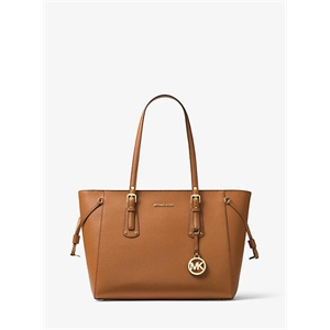MICHAEL Michael Kors Voyager Medium Crossgrain Leather Tote Bag