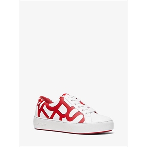 MICHAEL Michael Kors Poppy Graphic Logo Leather Sneaker