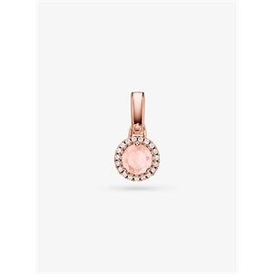 Michael Kors 14k Rose Gold-Plated Sterling Silver Stone Charm