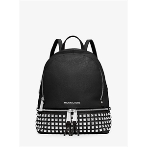 MICHAEL Michael Kors Rhea Medium Studded Pebbled Leather Backpack