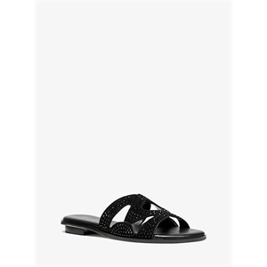 MICHAEL Michael Kors Annalee Crystal Embellished Suede Slide