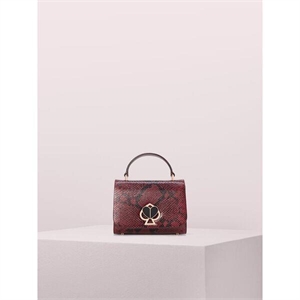 Kate Spade Nicola Snake Embossed Twistlock Small Top Handle Bag