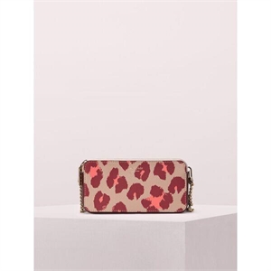 Kate Spade Margaux Leopard Double Zip Mini Crossbody