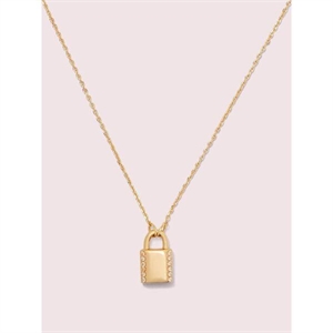 Kate Spade Lock And Spade Pavã© Lock Mini Pendant