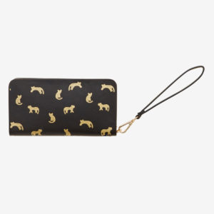 French Connection Foil Leopard Wallet