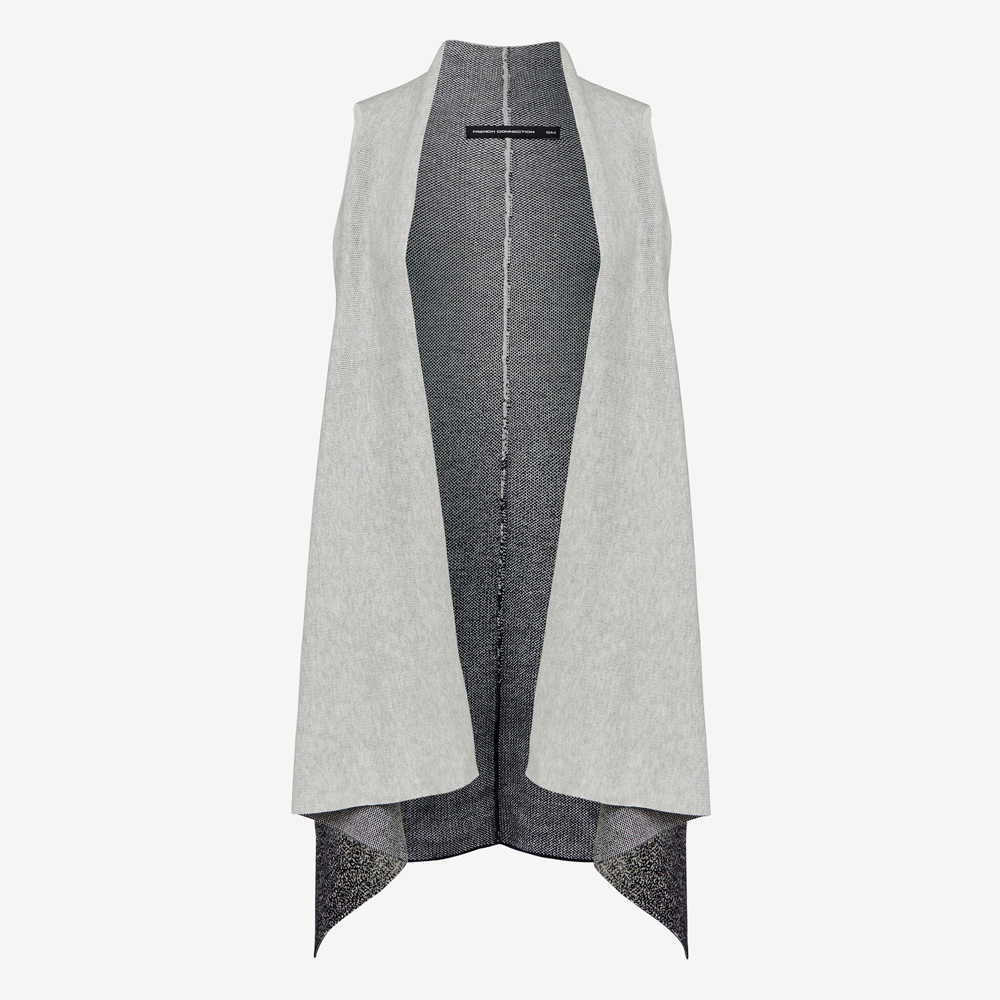 French Connection Graduated Speckle Knit Poncho